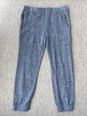 J Brand Susan Heathered Linen Sweatpants Cuffed Ankle Womens Large
